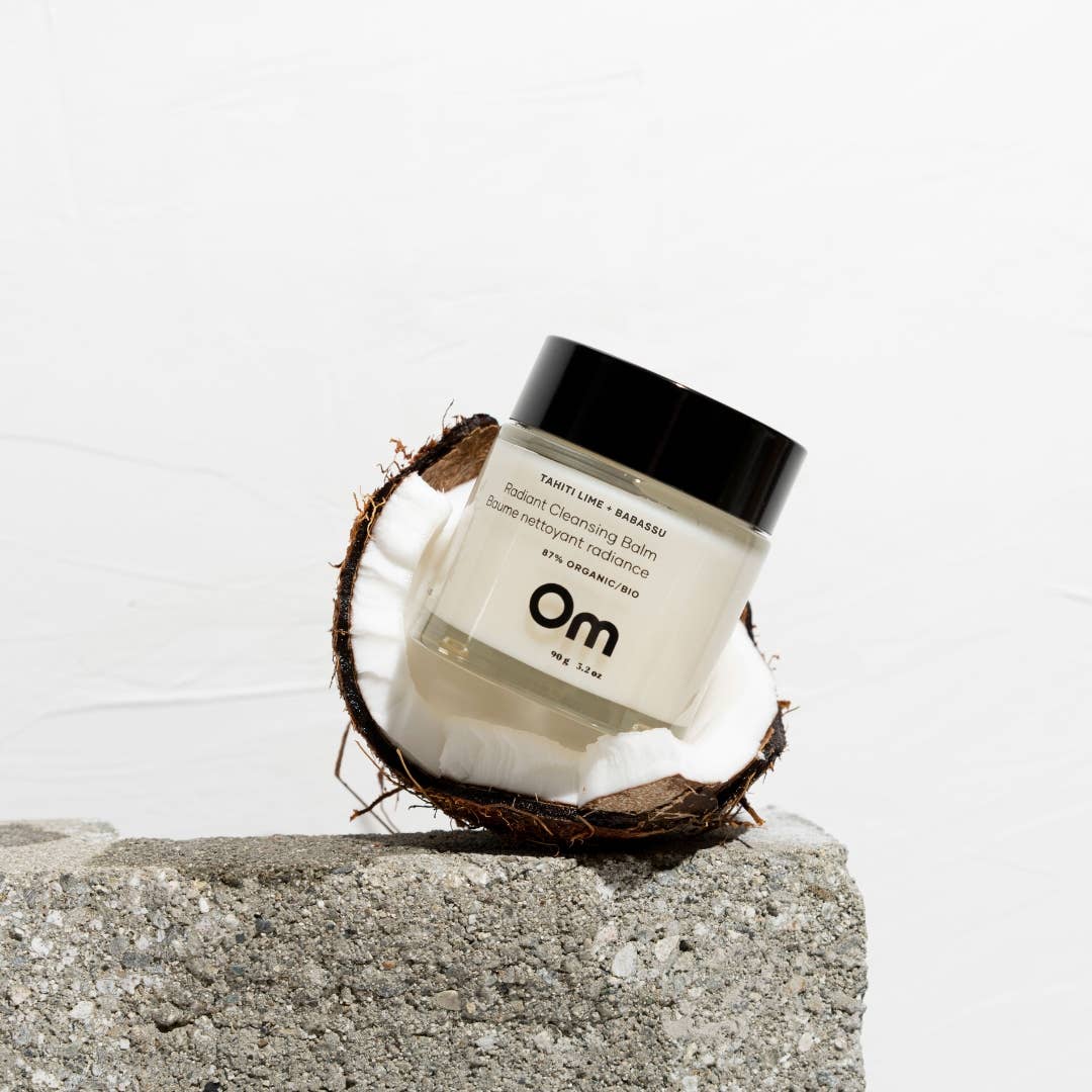 🇨🇦 Om Organics Tahiti Lime + Babassu Radiant Cleansing Balm: Full Size - 90 g