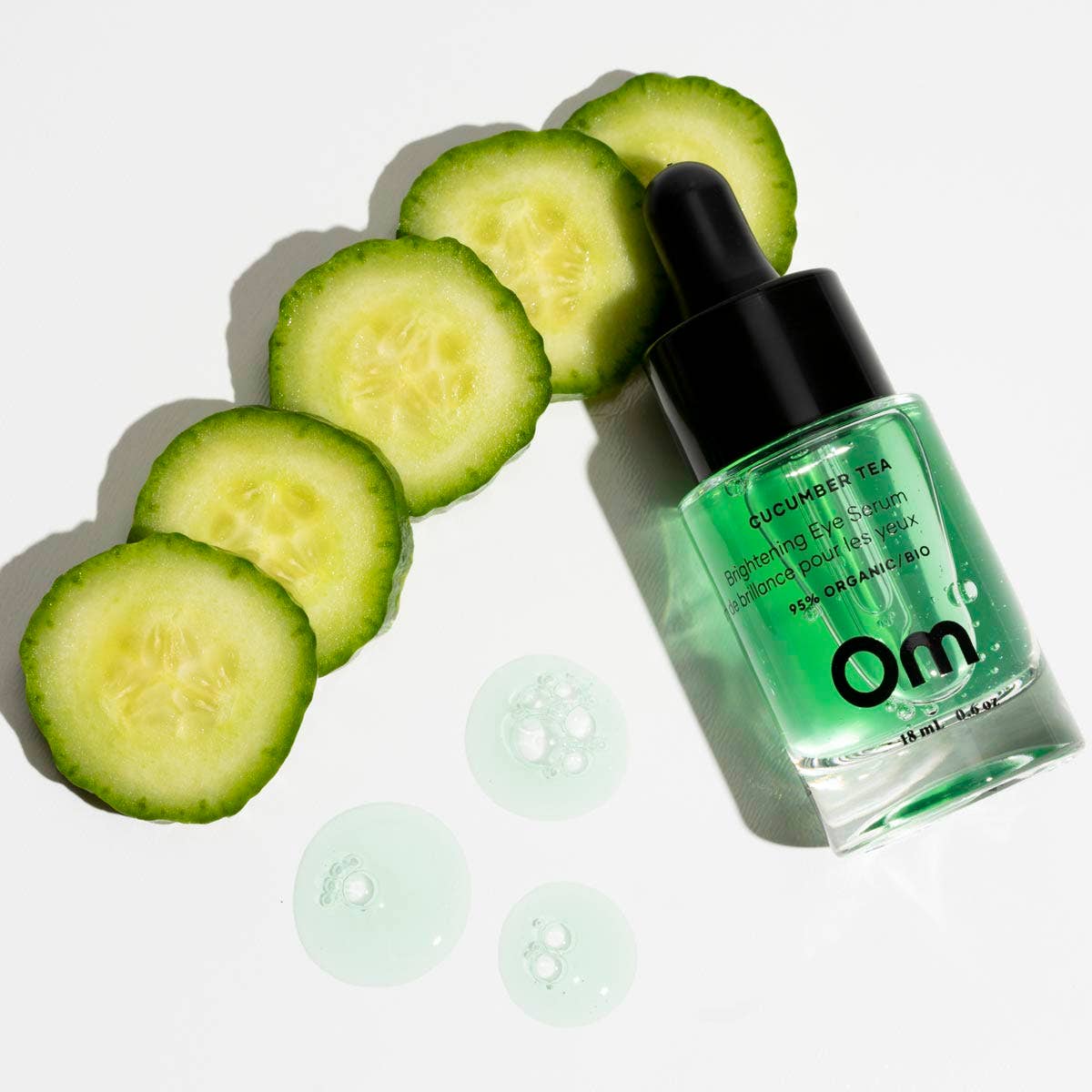 🇨🇦 Om Organics Cucumber Tea Brightening Eye Serum: Full Size - 18 ml
